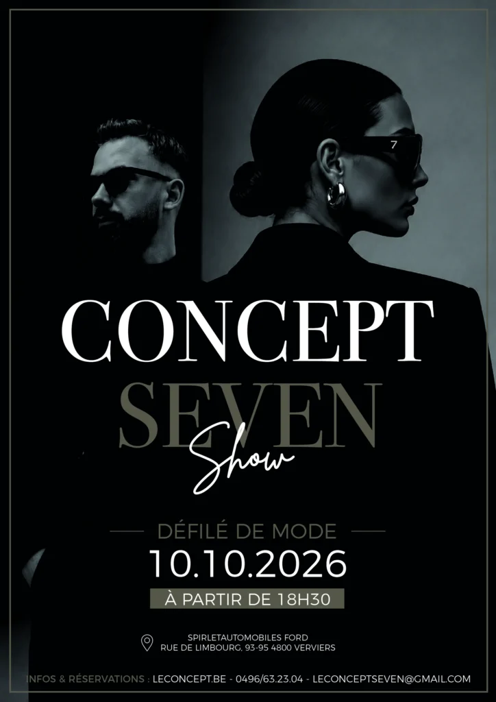 CONCEPT SEVEN SHOW, défilé de mode — Showroom Ford Spirlet Automobiles, Verviers