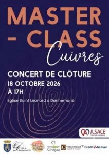 CONCERT de CLÔTURE MASTERCLASS des CUIVRES 2026 — DANNEMARIE CONCERT de CLÔTURE MASTERCLASS des CUIVRES 2026 — DANNEMARIE
