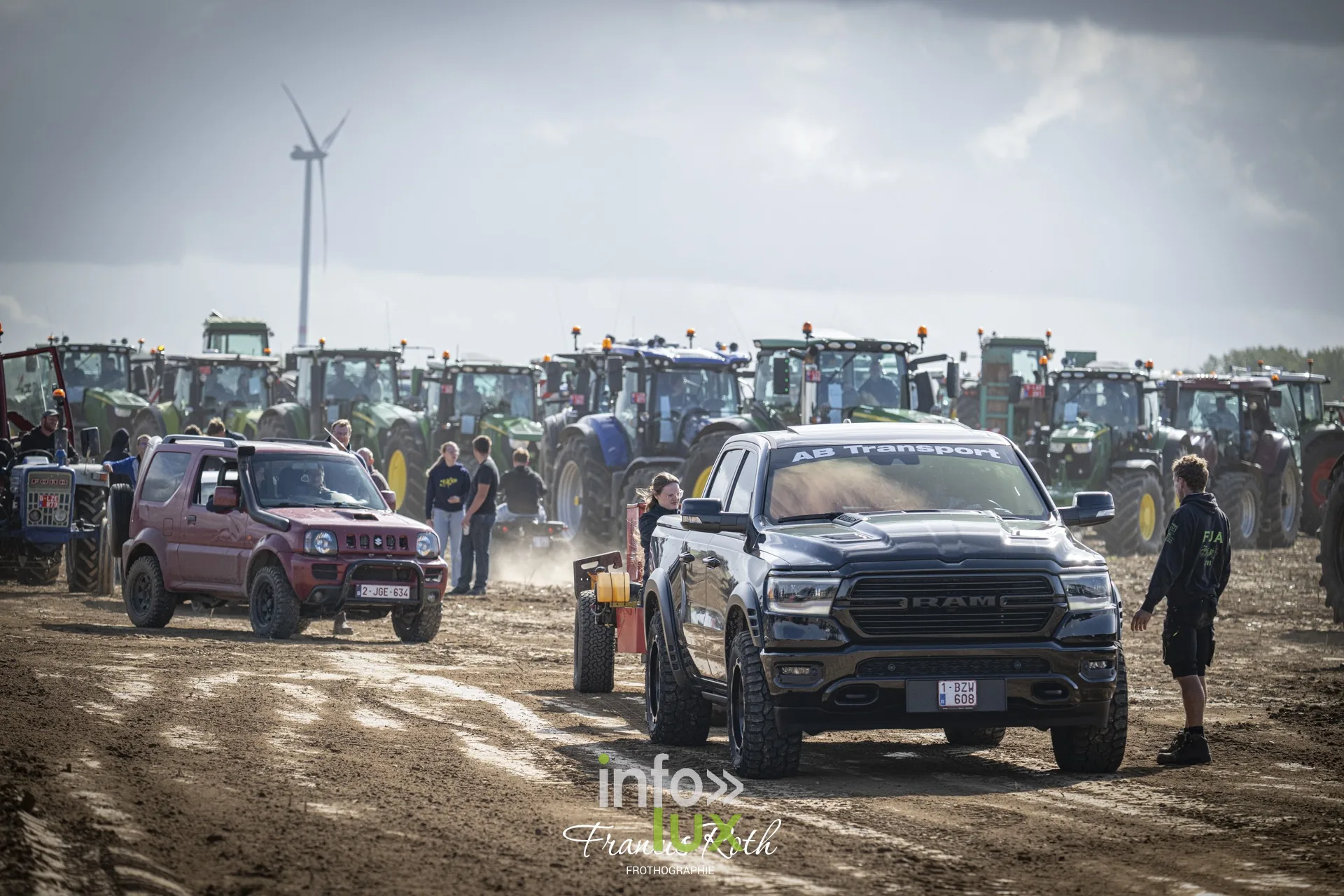 Concours de traction FJA WPJ 2026 à Thorembais-Saint-Trond (Perwez) — Pick-up, 4×4 et voitures s’essaient aussi au tirage