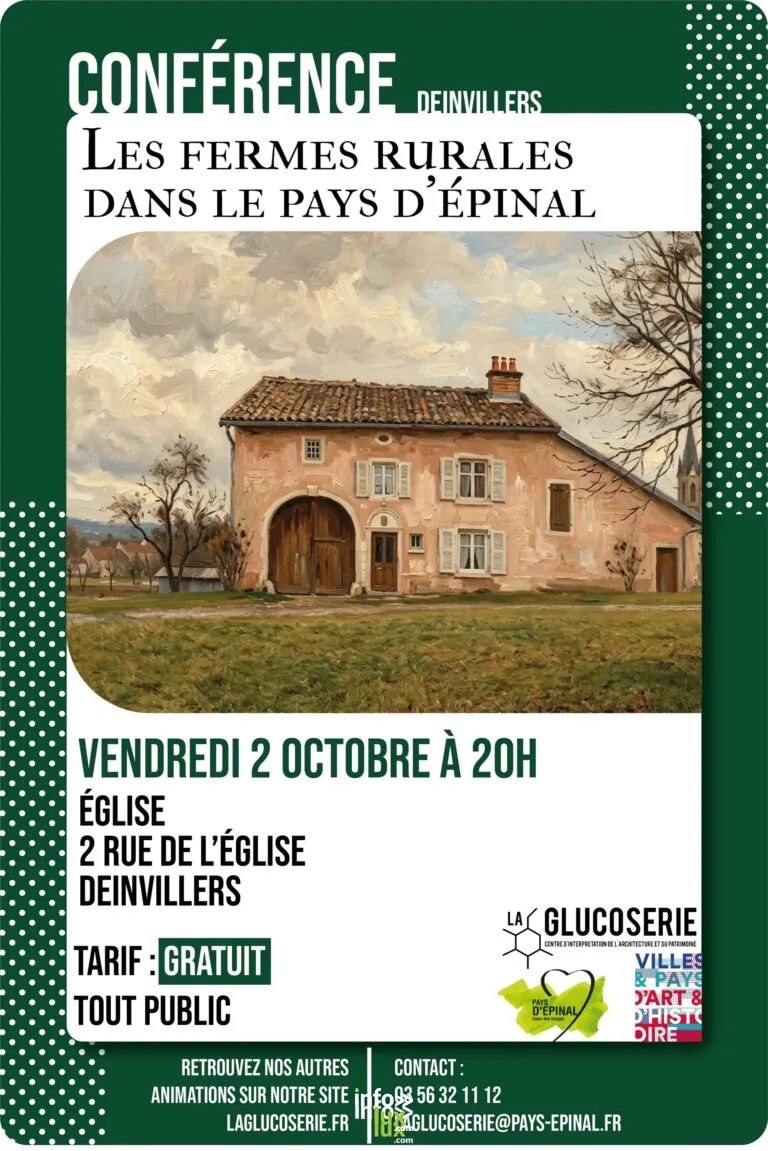 Deinvillers > Conférence > Conférence : les fermes rurales dans le pays d’Epinal