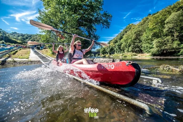 La descente de la Lesse en kayak à Dinant