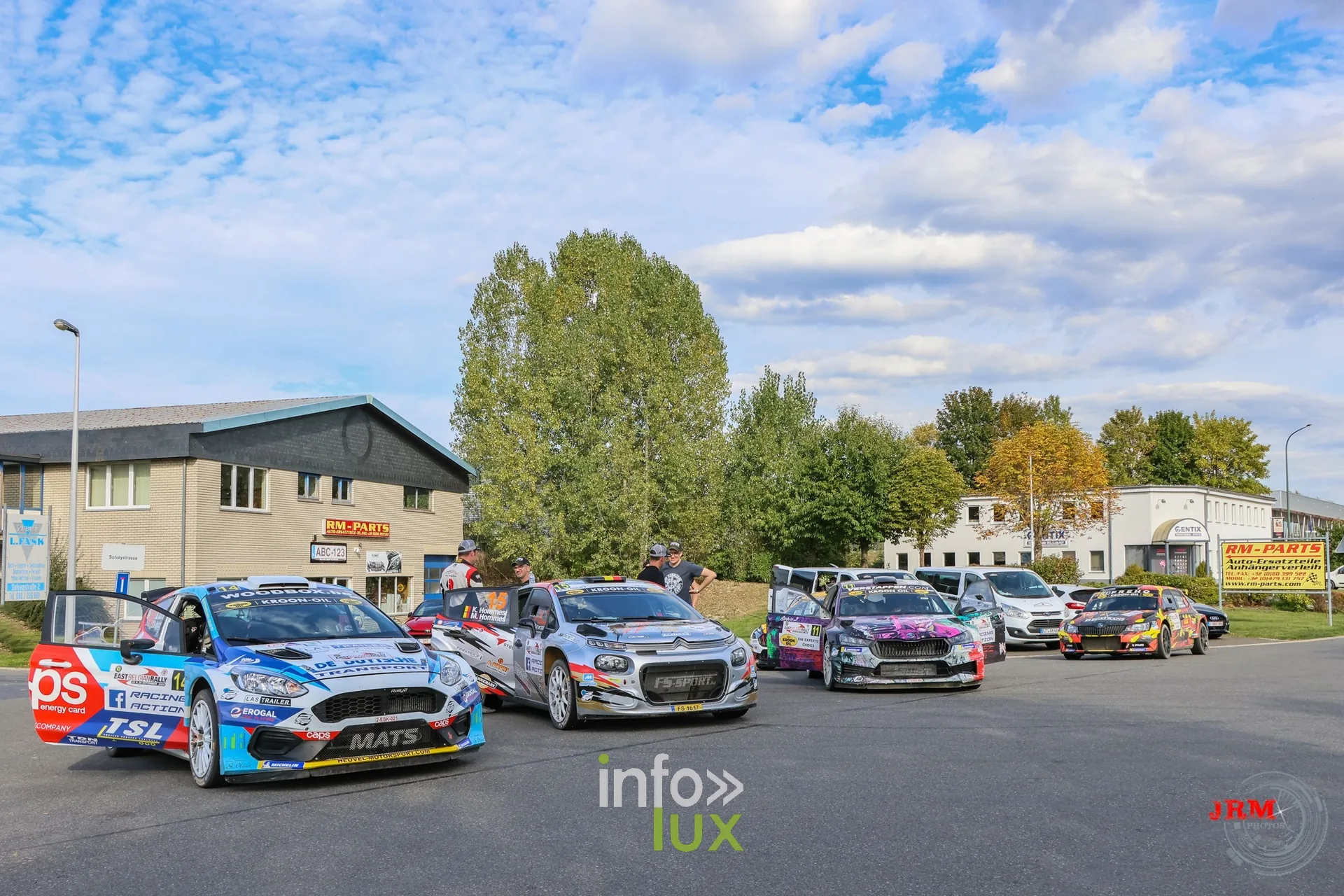 Ford Fiesta Rally3 et autres voitures au regroupement, East Belgian Rally 2026