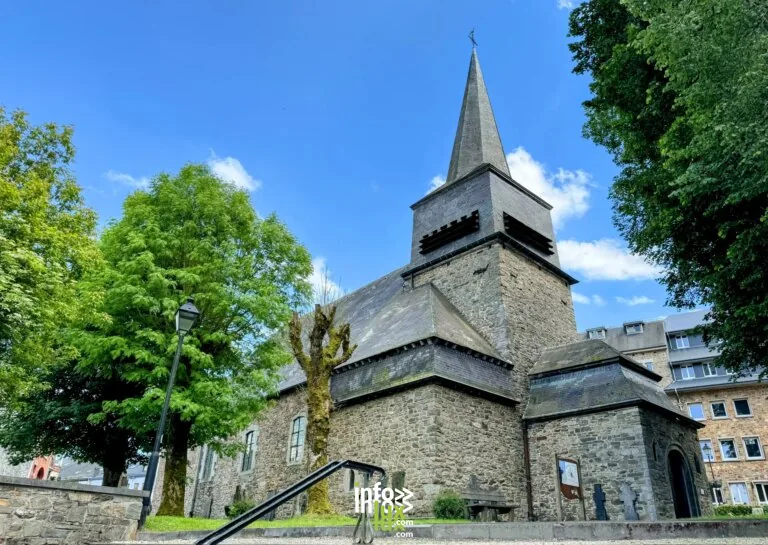 L'église Saint-Gilles à Saint-Hubert