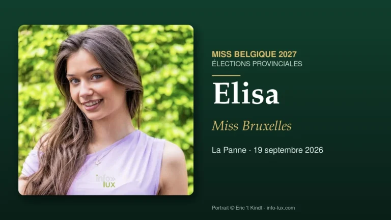 Elisa, élue Miss Bruxelles 2027