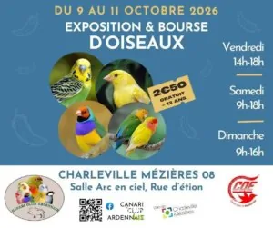Exposition d’oiseaux de volières — Charleville-Mézières Exposition d’oiseaux de volières — Charleville-Mézières
