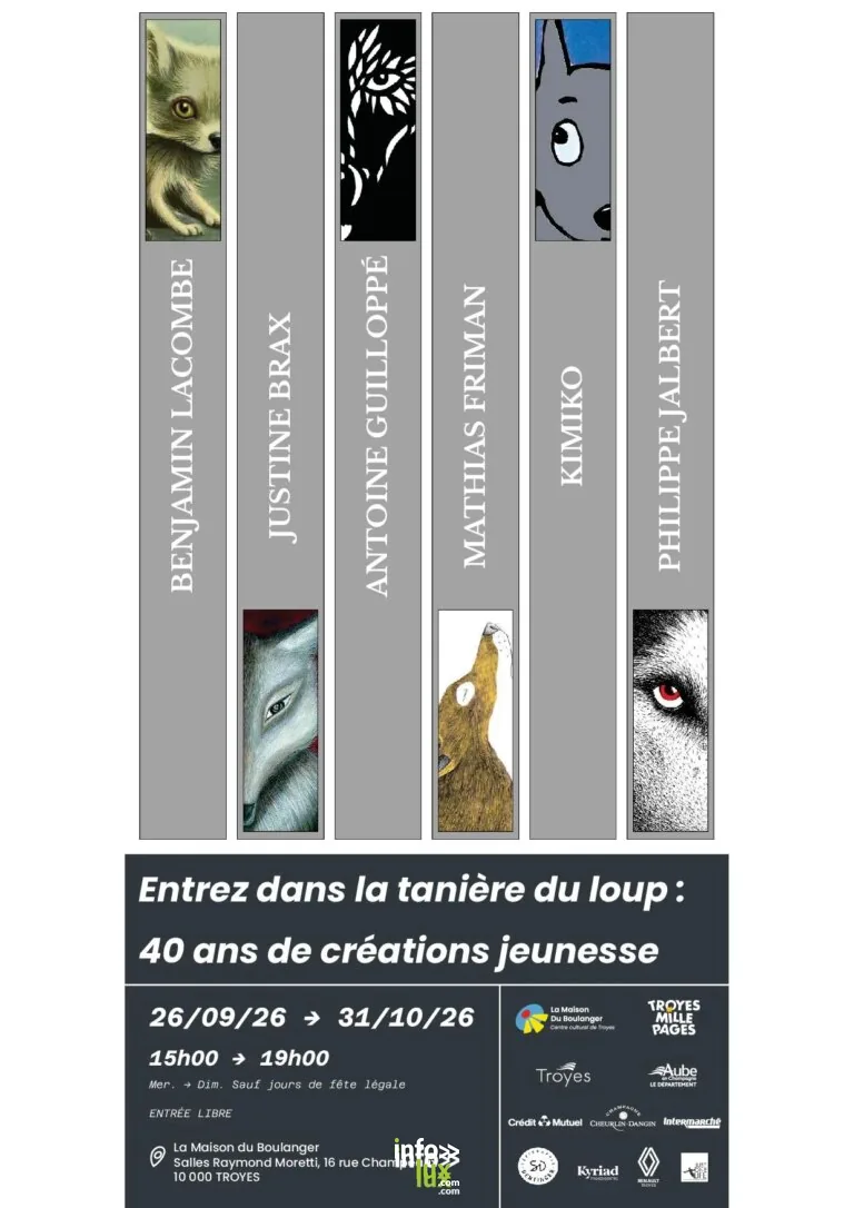 Troyes > Exposition > Exposition Entrez dans la tanière du loup : 40 ans de créations jeunesse