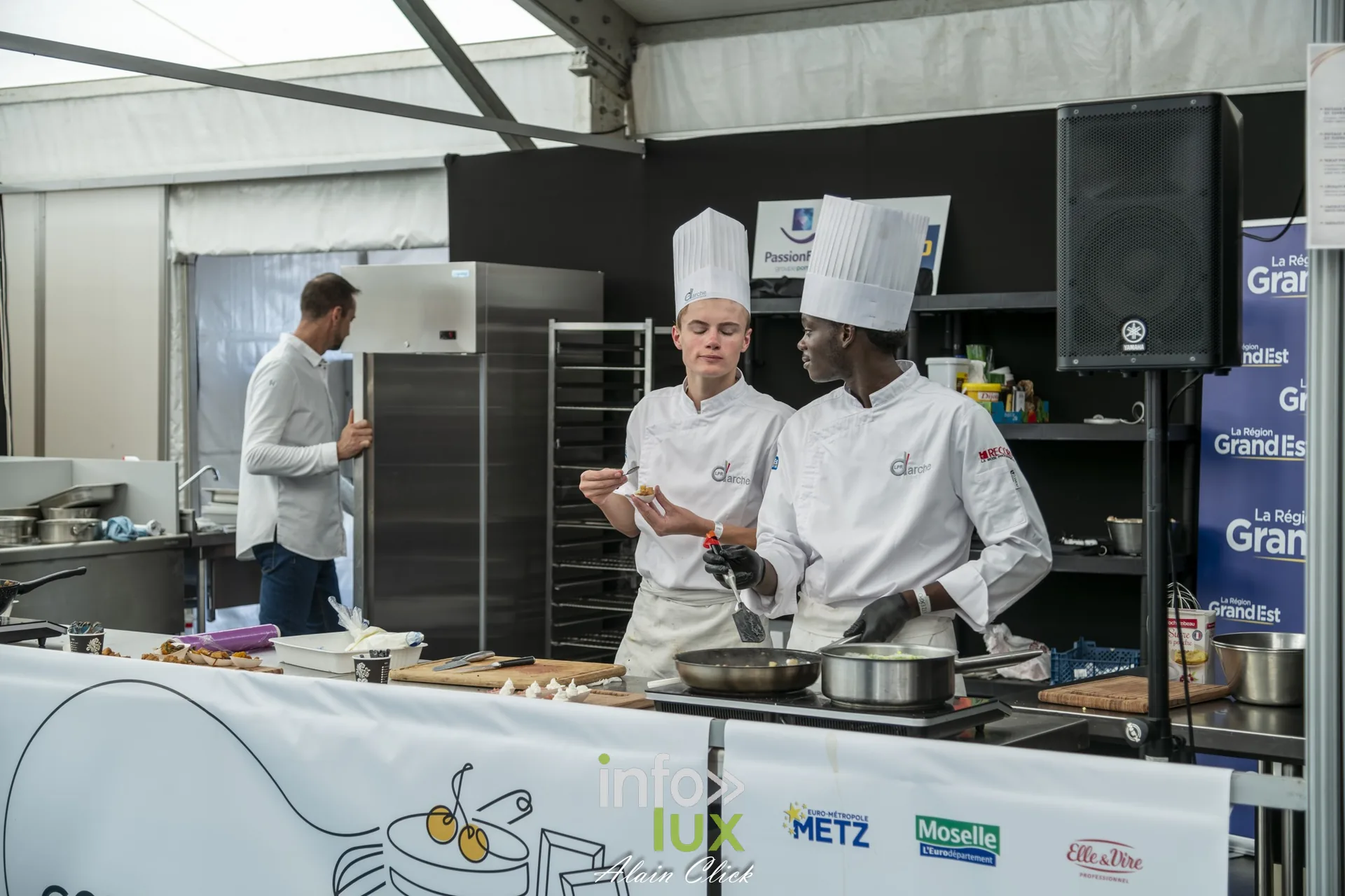 Démonstration culinaire de deux chefs en cuisine ouverte, Foire internationale de Metz 2026