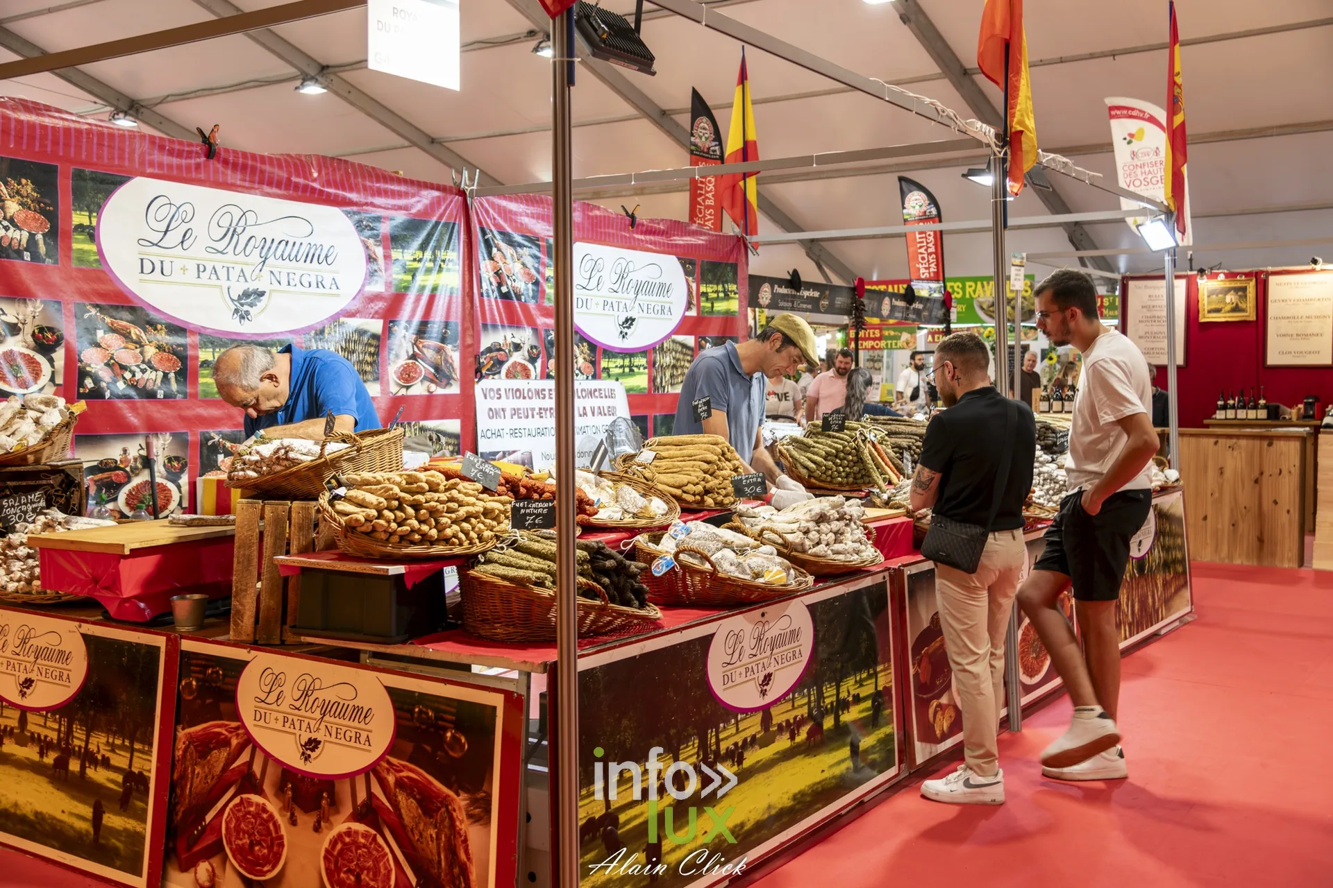 Stand de produits gastronomiques sous le chapiteau des saveurs, Foire internationale de Metz 2026