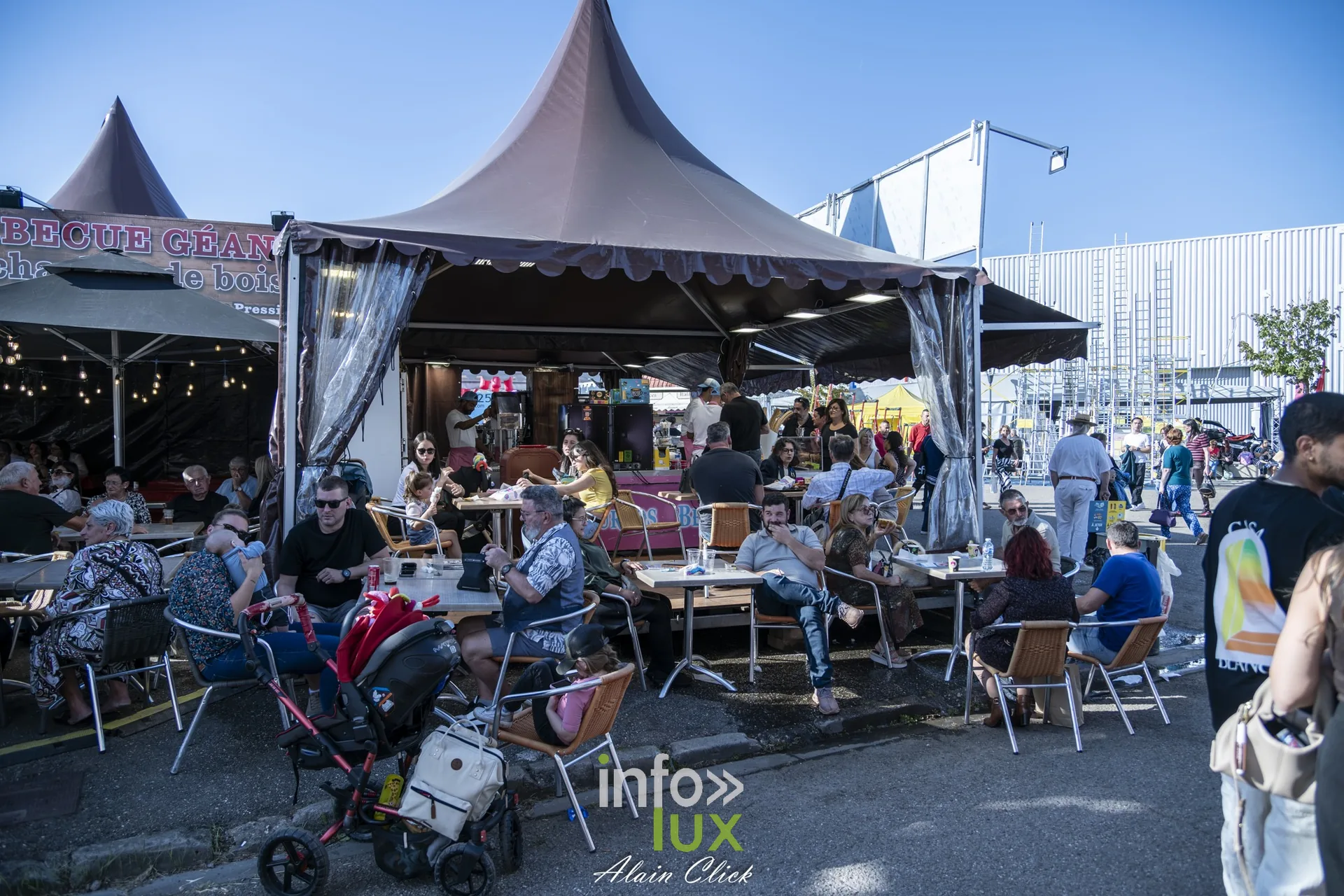 Terrasse de restauration en plein air, Foire internationale de Metz 2026