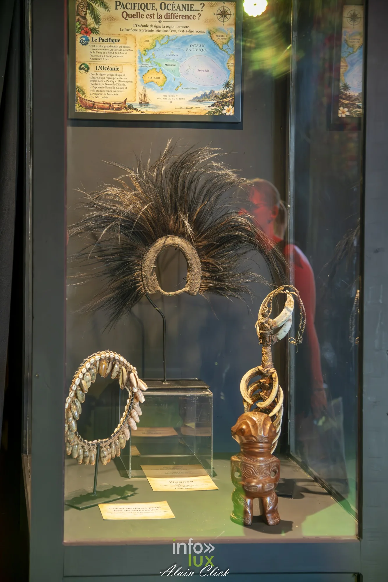 Vitrine de l’exposition sur le Pacifique, Foire internationale de Metz 2026