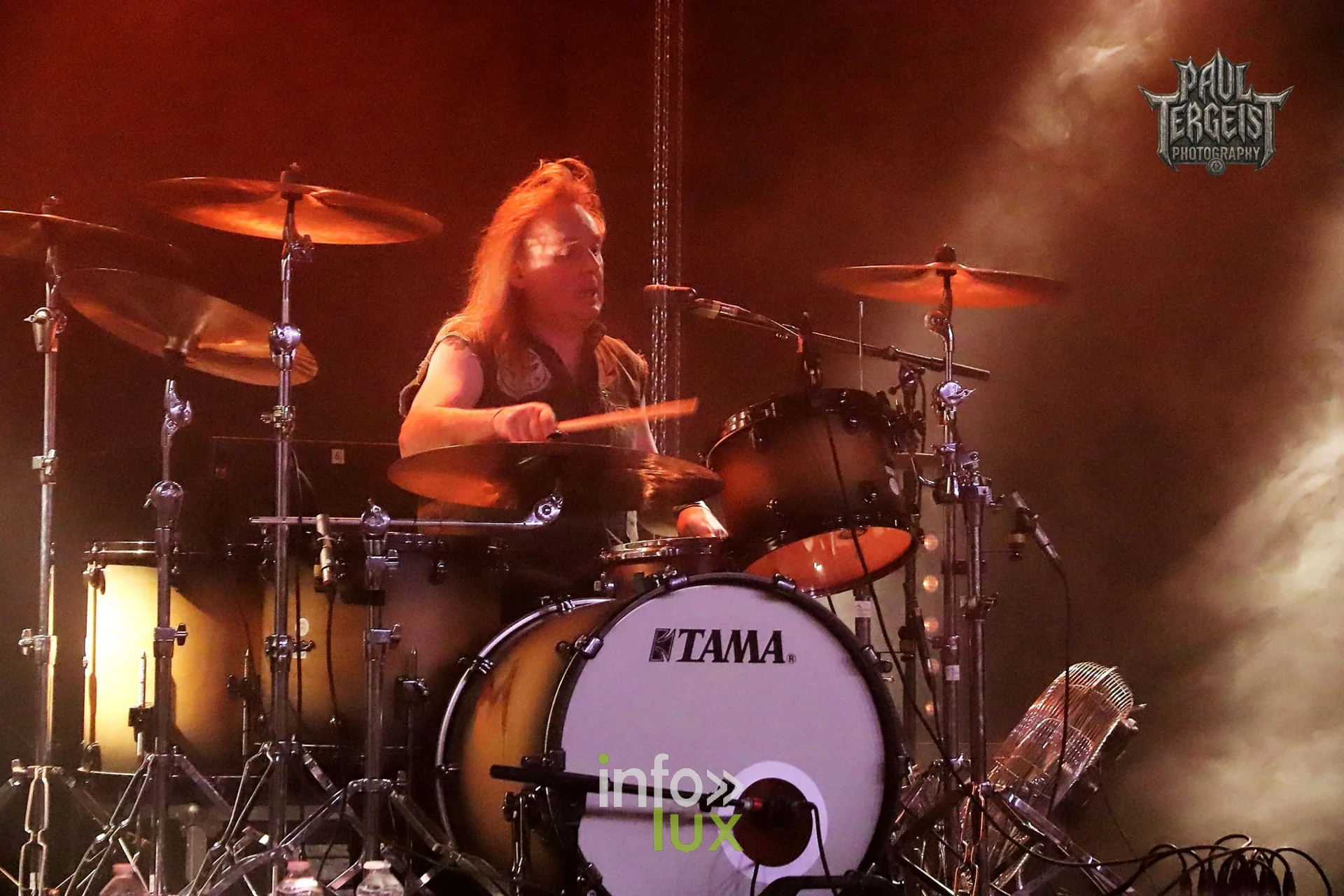 Demon au Golden Age Rock Festival 2026, Centre culturel de Chênée (Liège), samedi 19 septembre : le batteur