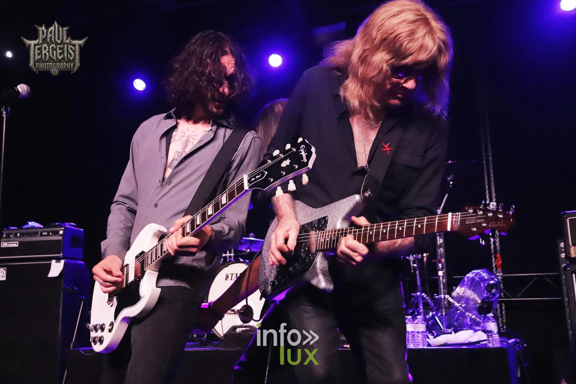 Starz au Golden Age Rock Festival 2026, Centre culturel de Chênée (Liège), samedi 19 septembre : deux guitaristes