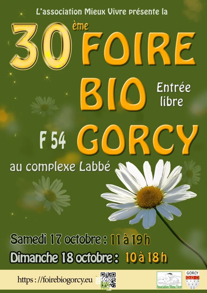 Gorcy > Marché > 30ème Foire bio de Gorcy - affiche
