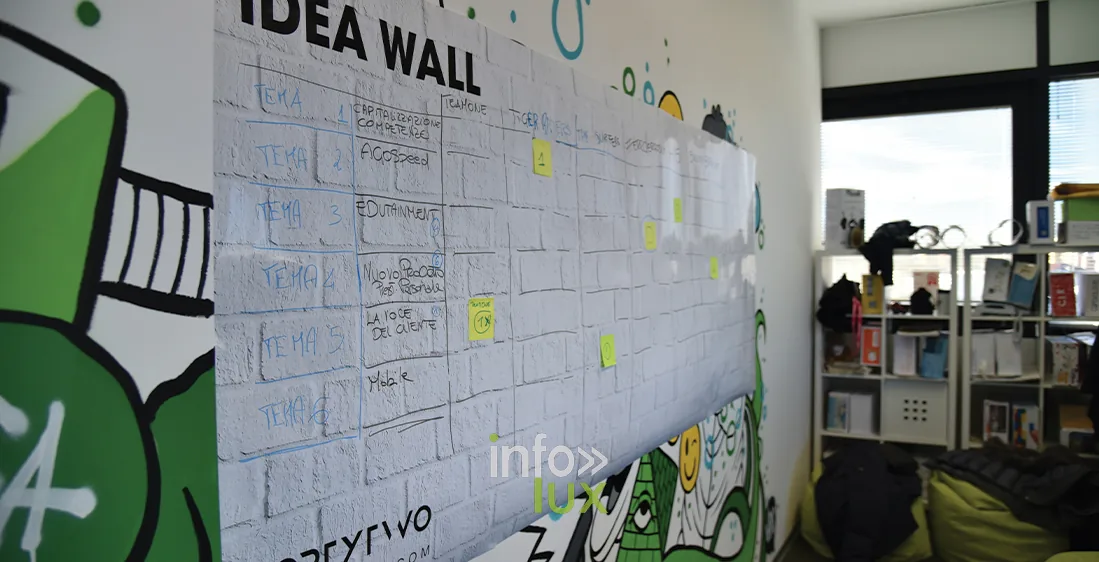 Idea Wall du département Industries créatives et numériques de la HEAJ à Namur