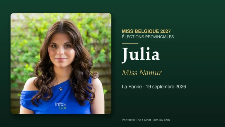 Julia élue Miss Namur 2027 : « Un mélange d’émotions difficile à expliquer avec des mots »
