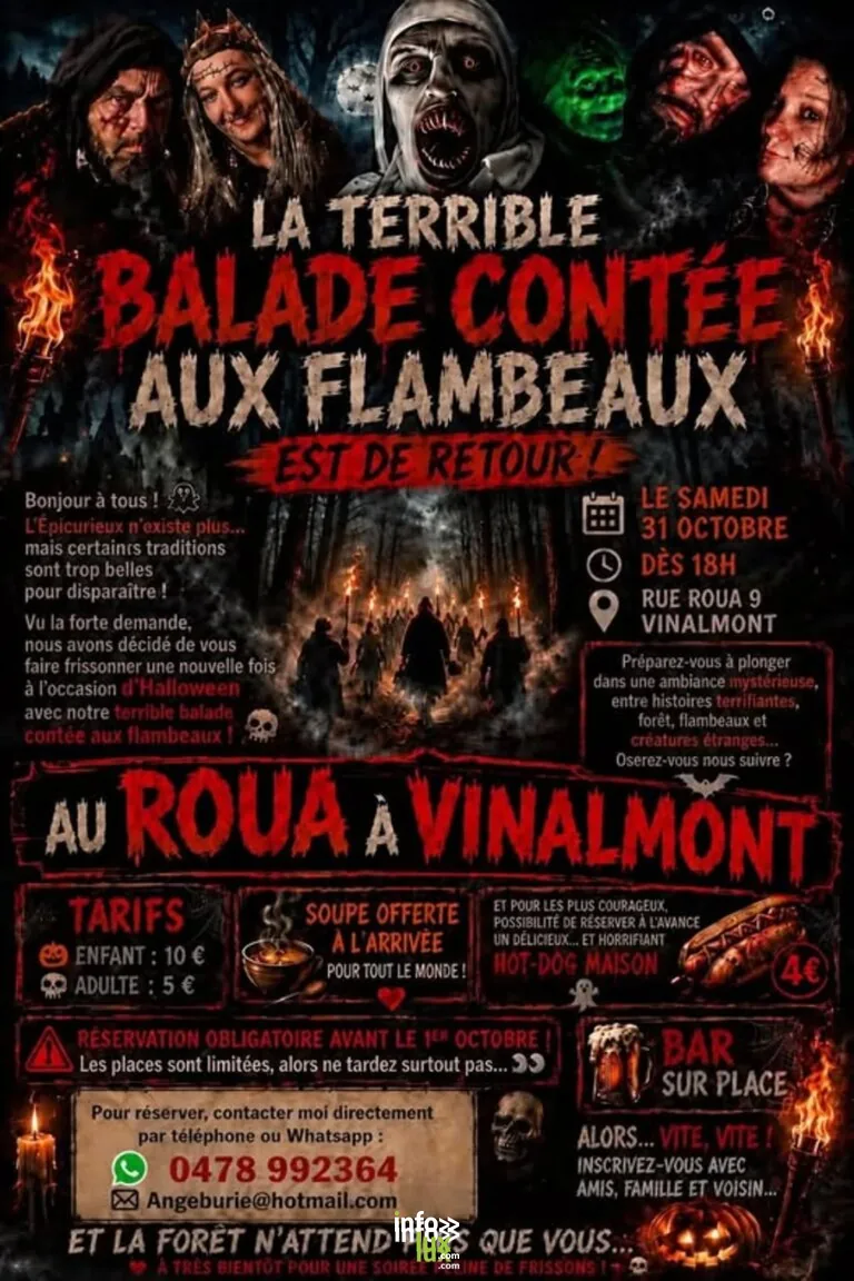 Wanze > Balade > La terrible balade contée aux flambeaux