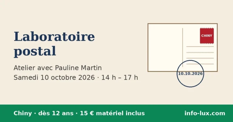 Chiny > Atelier > Laboratoire postal avec Pauline Martin