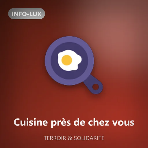 Logo de la rubrique C'est cuisiné près de chez vous d'Info-lux
