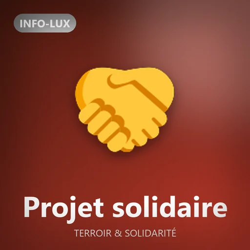 Logo de la rubrique Projet solidaire d'Info-lux