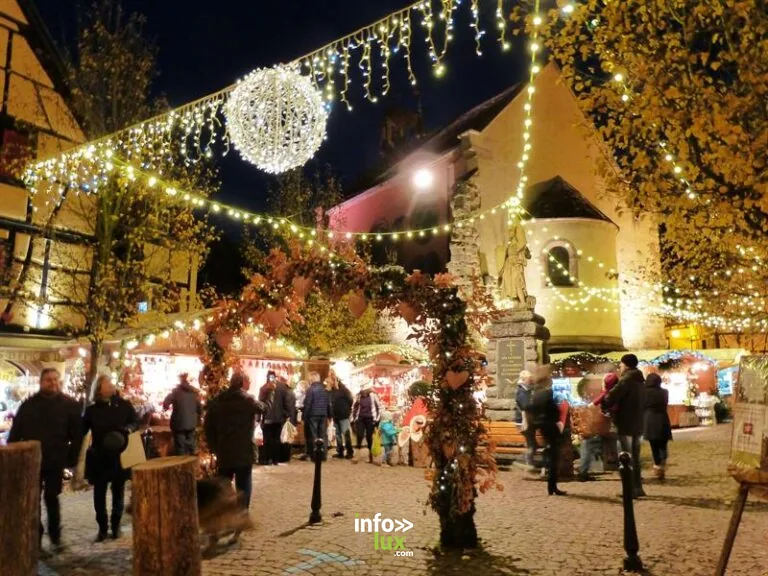 Marché de Noël authentique à Eguisheim