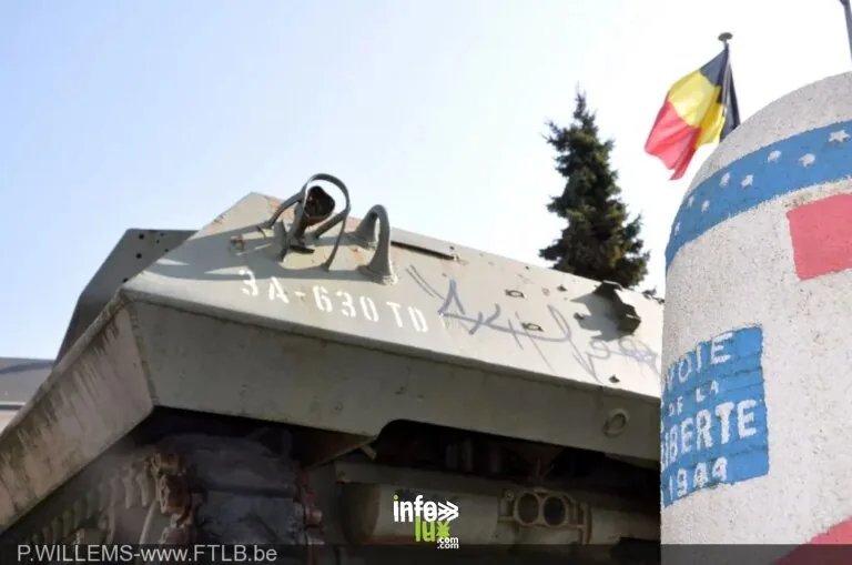 Le mémorial du char M10 à Arlon
