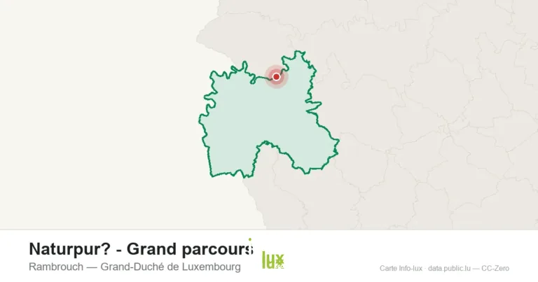 Carte de localisation de Naturpur? - Grand parcours à Rambrouch (Grand-Duché de Luxembourg)