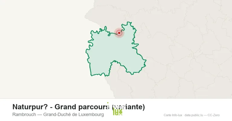 Carte de localisation de Naturpur? - Grand parcours (variante) à Rambrouch (Grand-Duché de Luxembourg)