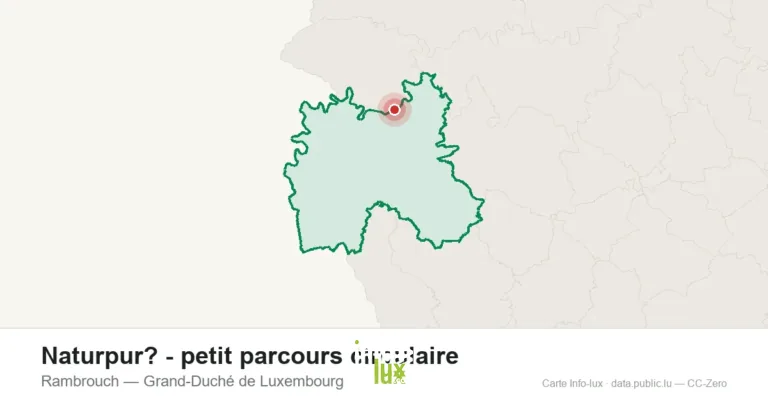 Carte de localisation de Naturpur? - petit parcours circulaire à Rambrouch (Grand-Duché de Luxembourg)