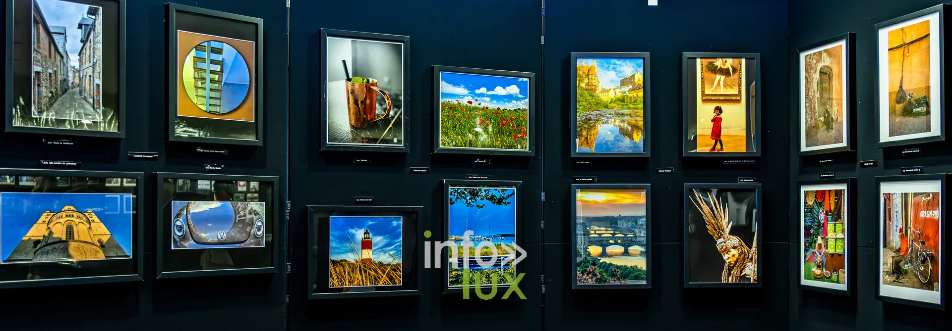 Détail des cimaises de l’exposition 2026 du Royal Photo Club Entre Nous à Nivelles