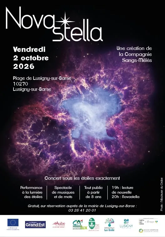 Lusigny-sur-Barse > Spectacle > Novastella : un spectacle sous les étoiles