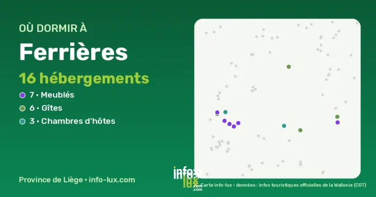 Où dormir à Ferrières ? 16 gîtes, chambres d’hôtes et hébergements