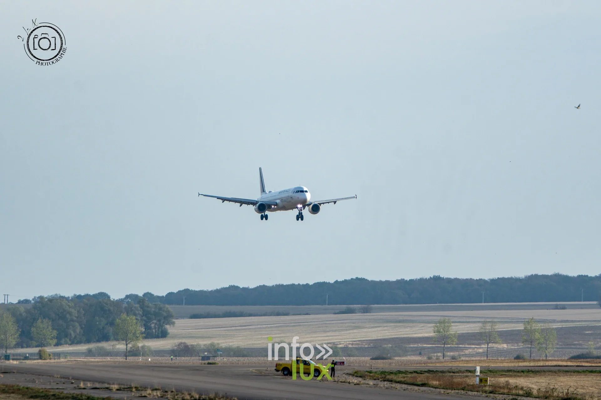 L’Airbus A321 du pape Léon XIV en approche de l’aéroport Metz-Nancy-Lorraine, 28 septembre 2026