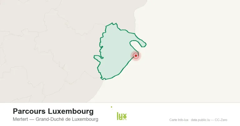 Carte de localisation de Parcours Luxembourg à Mertert (Grand-Duché de Luxembourg)