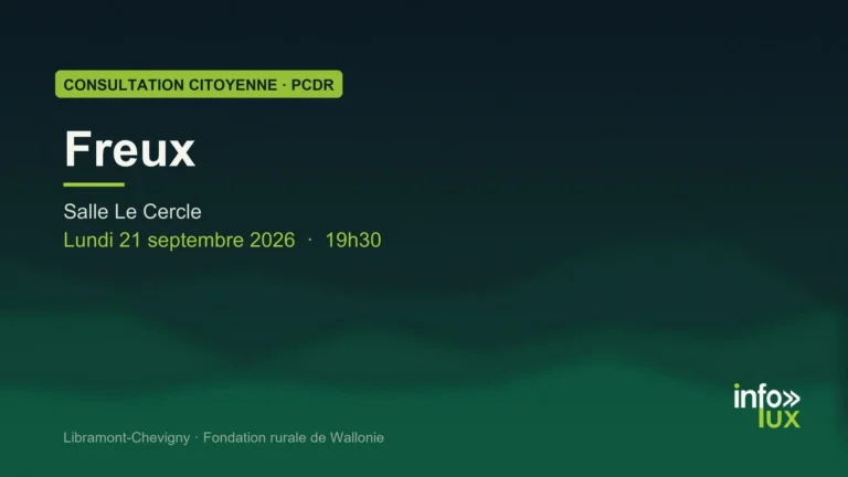 Libramont-Chevigny > Consultation > Rencontre citoyenne PCDR à Freux