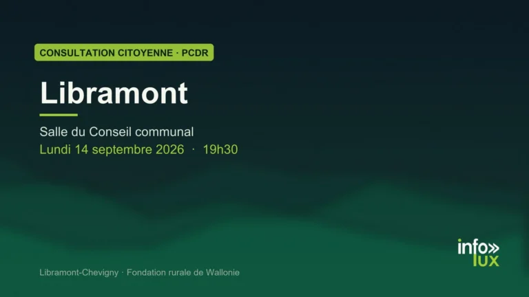 Libramont-Chevigny > Consultation > Rencontre citoyenne PCDR à Libramont