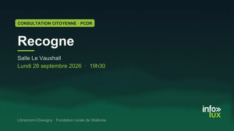 Libramont-Chevigny > Consultation > Rencontre citoyenne PCDR à Recogne