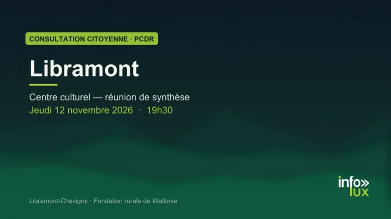 Libramont-Chevigny > Consultation > Réunion de synthèse du PCDR au Centre culturel