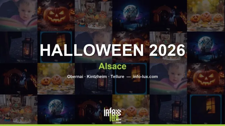 Halloween 2026 en Alsace : Nuit du Frisson d’Obernai, Volerie des aigles, Montagne des Singes, Tellure (25 sorties, carte)