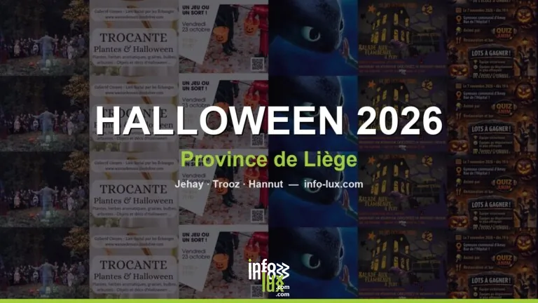 Halloween 2026 en province de Liège : Nuit des Sorcières à Jehay, balades aux flambeaux et soirées (6 sorties, carte)