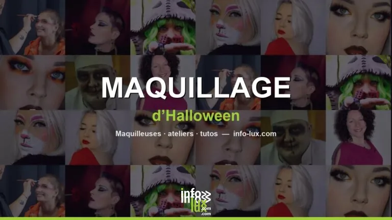 Maquillage d’Halloween : maquilleuses pro, ateliers et tutos pas à pas en Wallonie et au Luxembourg