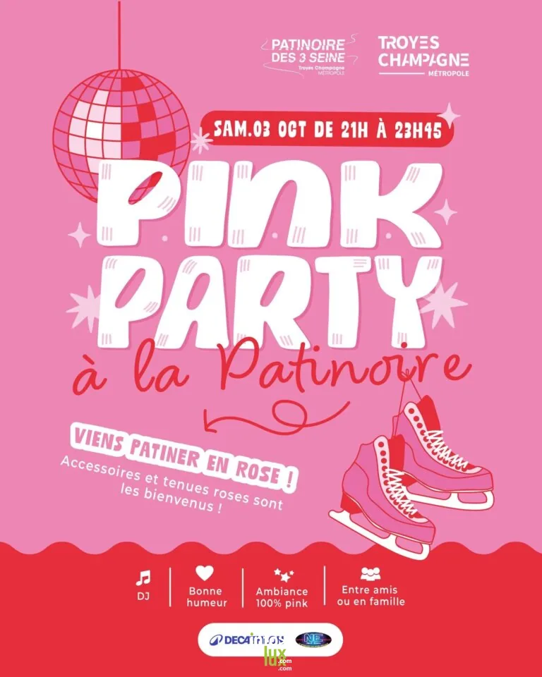 Troyes > Événement > Pink Party à la Patinoire