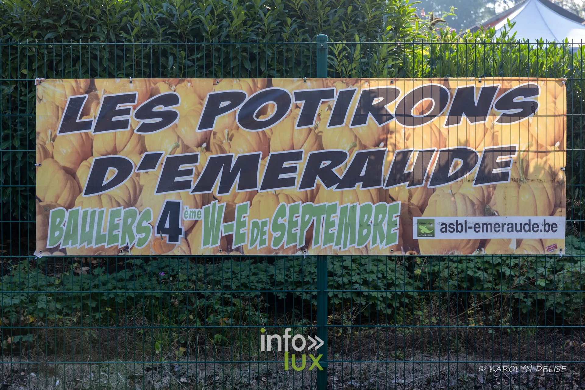 Banderole des Potirons d’Émeraude à Baulers, 4e week-end de septembre