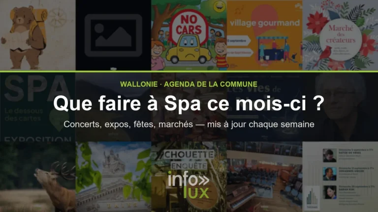 Que faire à Spa ce mois-ci : l’agenda des événements de la commune