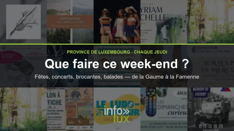 Que faire ce week-end en province de Luxembourg ? Nos sorties du 19 et 20 septembre 2026