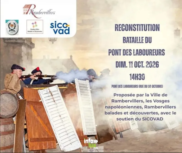 Rambervillers > Sorties & Découvertes > reconstitution du combat du pont des Laboureurs !