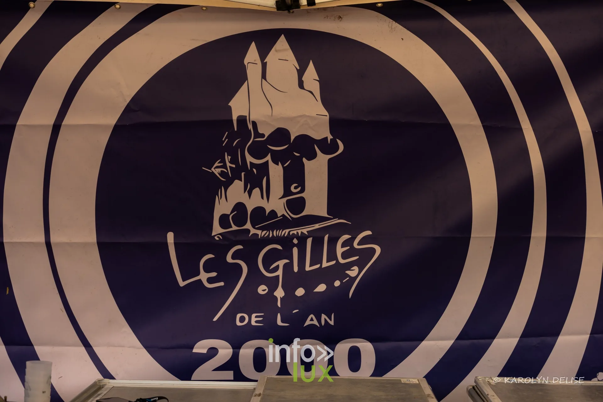 Bâche de l’équipe Les Gilles de l’An 2000, Relais pour la Vie de Nivelles 2026