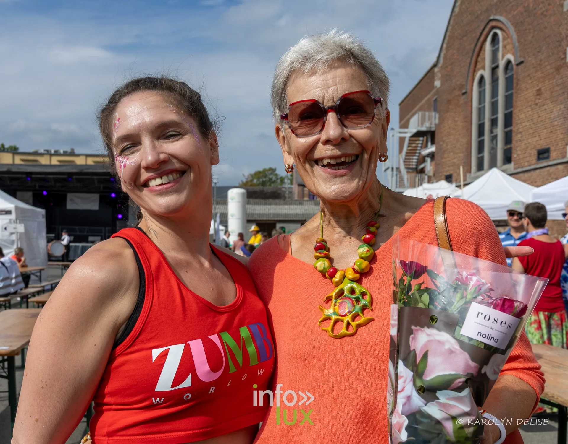 Animatrice de zumba et participante au village du Relais, Relais pour la Vie de Nivelles 2026