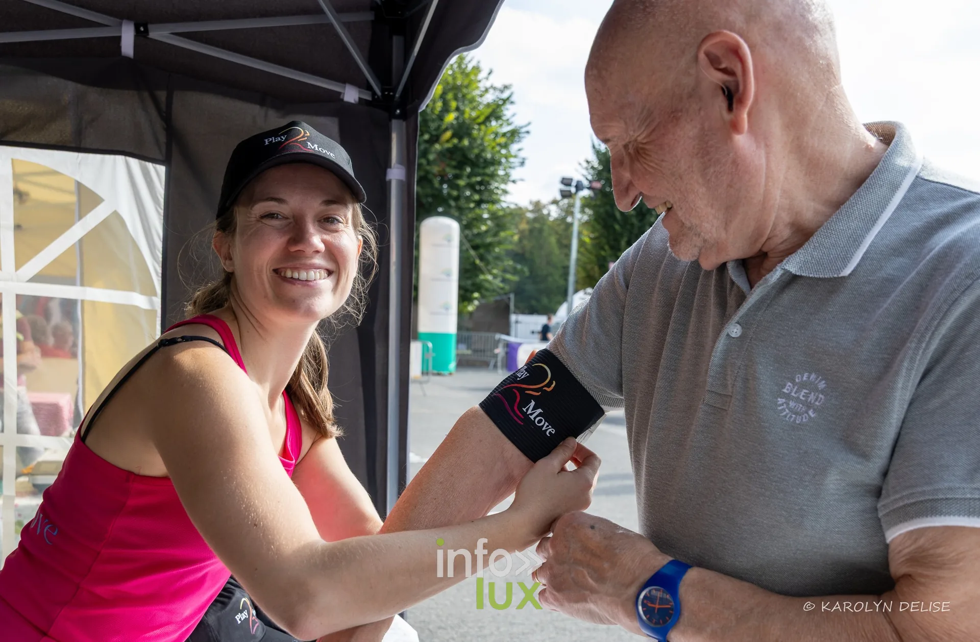 Prise de tension à un stand du village, Relais pour la Vie de Nivelles 2026