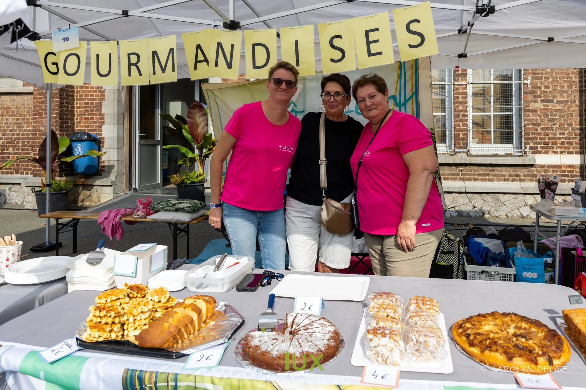 Stand « Gourmandises » et ses pâtisseries, Relais pour la Vie de Nivelles 2026
