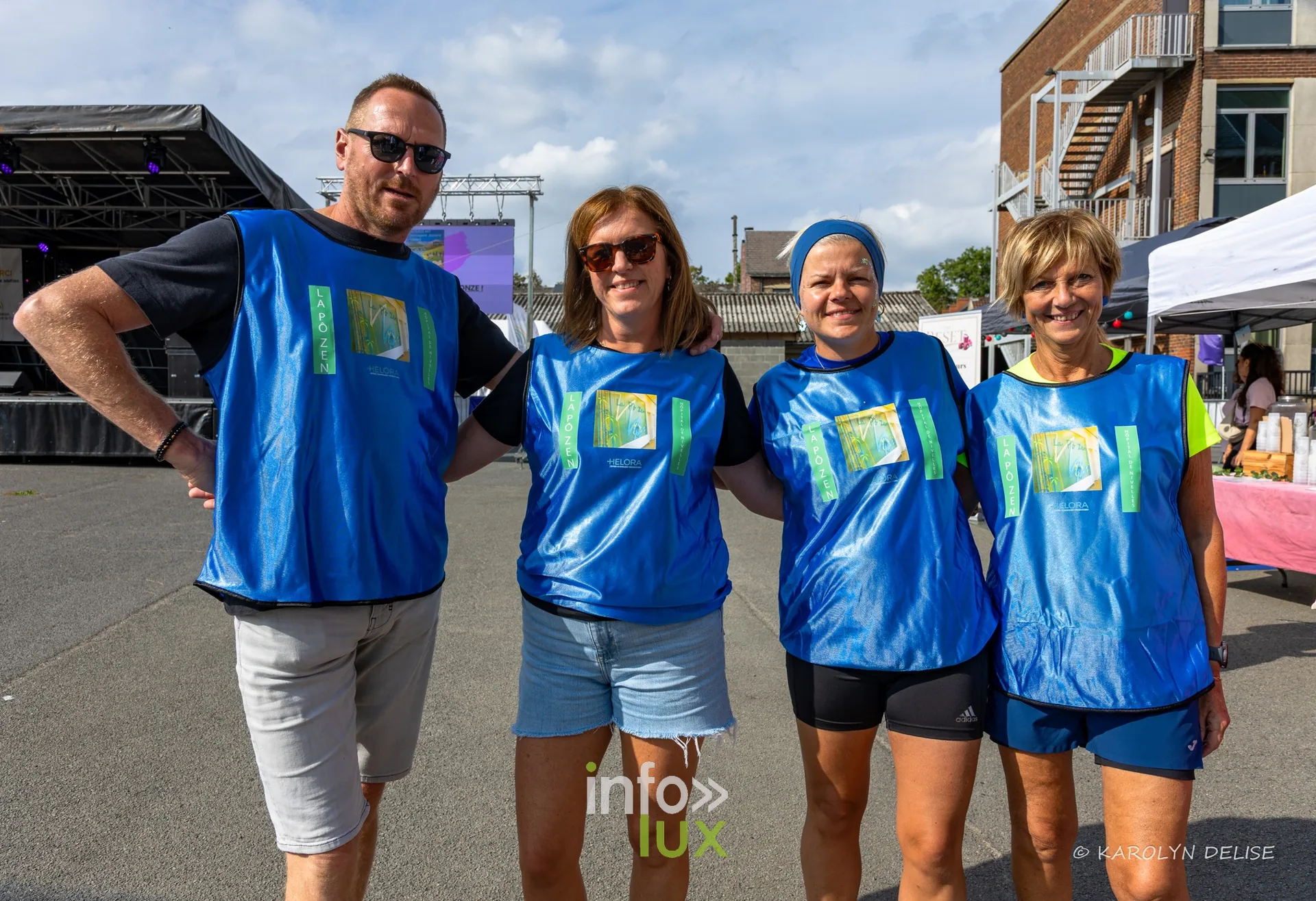 Équipe en chasuble bleue, Relais pour la Vie de Nivelles 2026